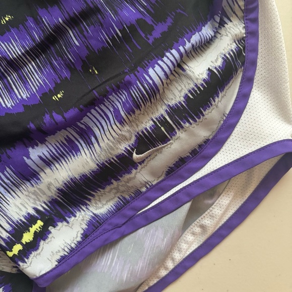 Nike Women's Purple and Black Athletic Shorts - Picture 2 of 9